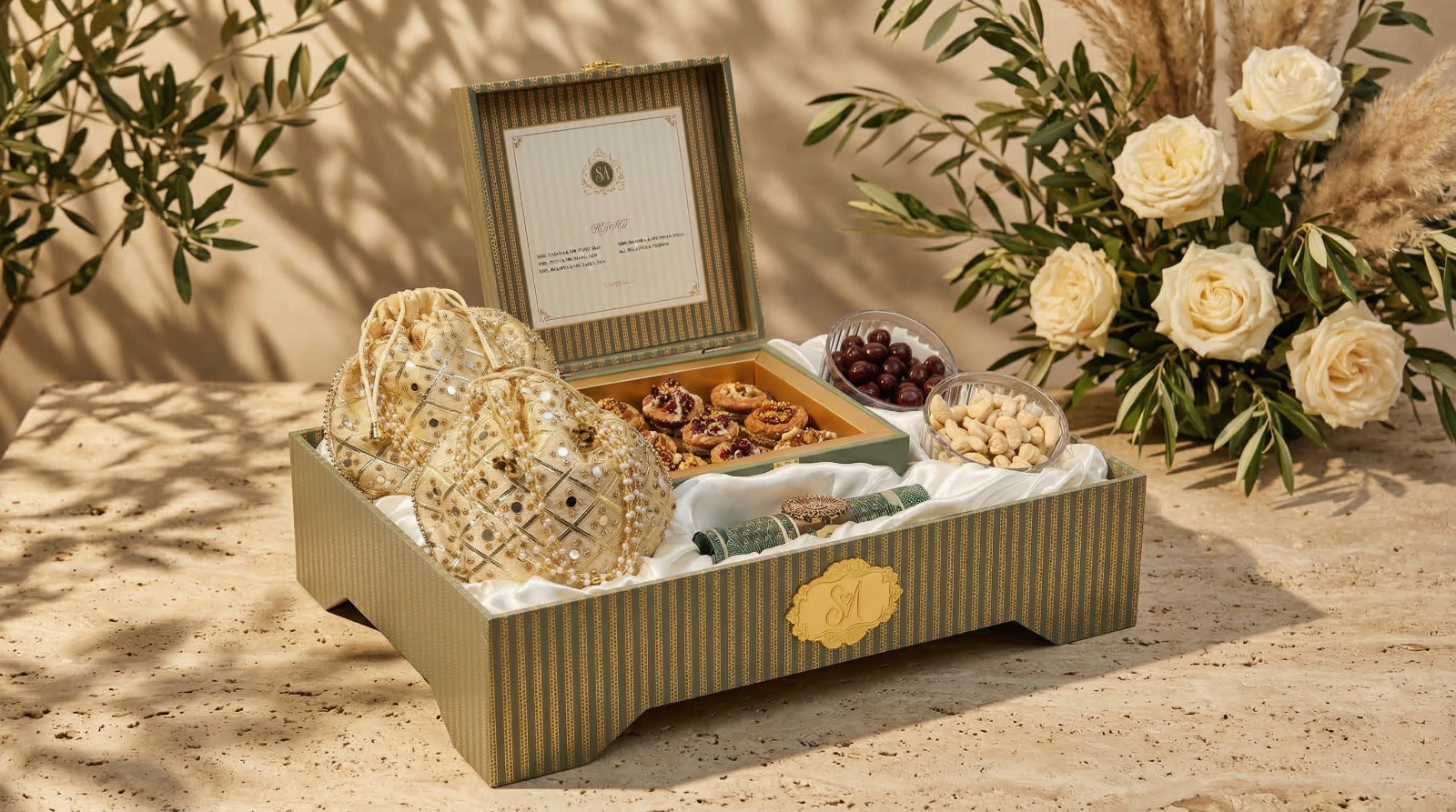 Mughal Ivory Cushion